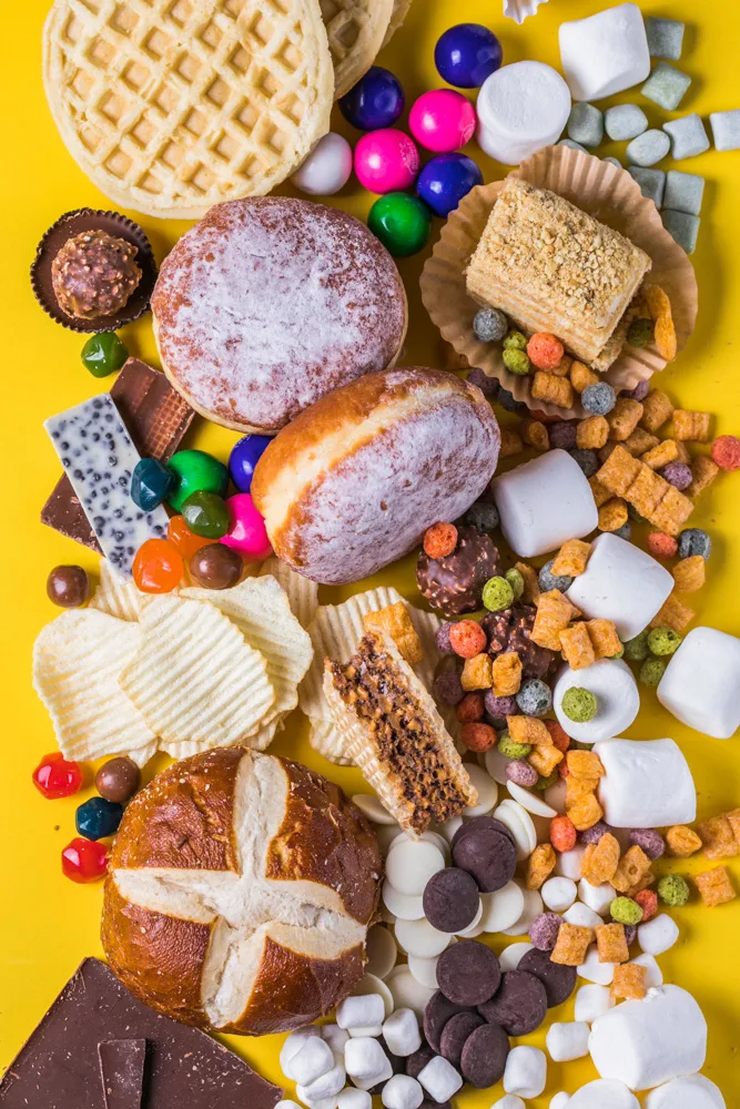 Sweets and snacks - High glycemic index foods