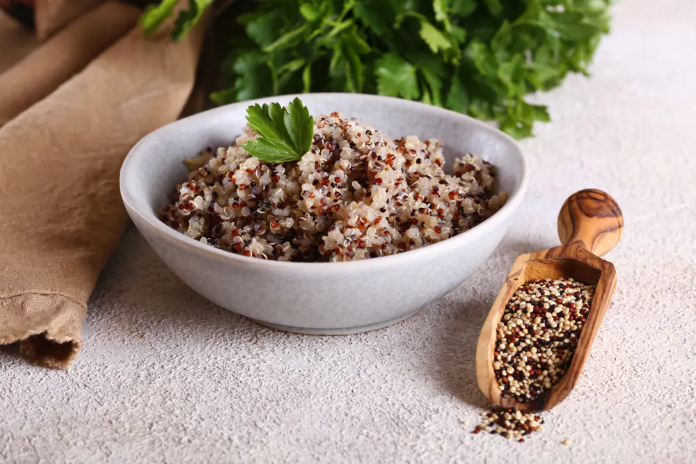 Quinoa - example of fiber rich whole grains