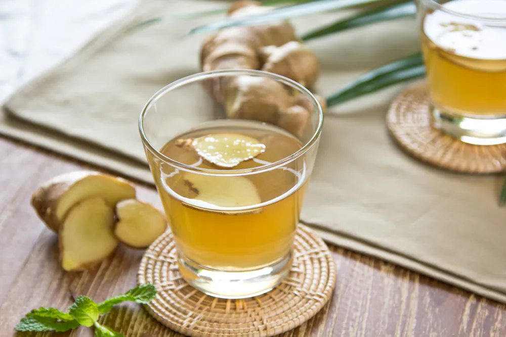 ginger tea - an example of herbal teas