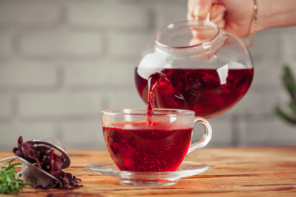hibiscus tea - a herbal tea for cardiovascular health and blood pressure