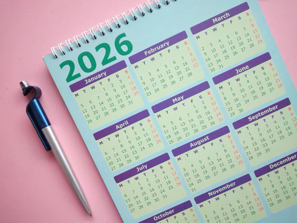 2026 Calendar illustrating monthly planning for 2026