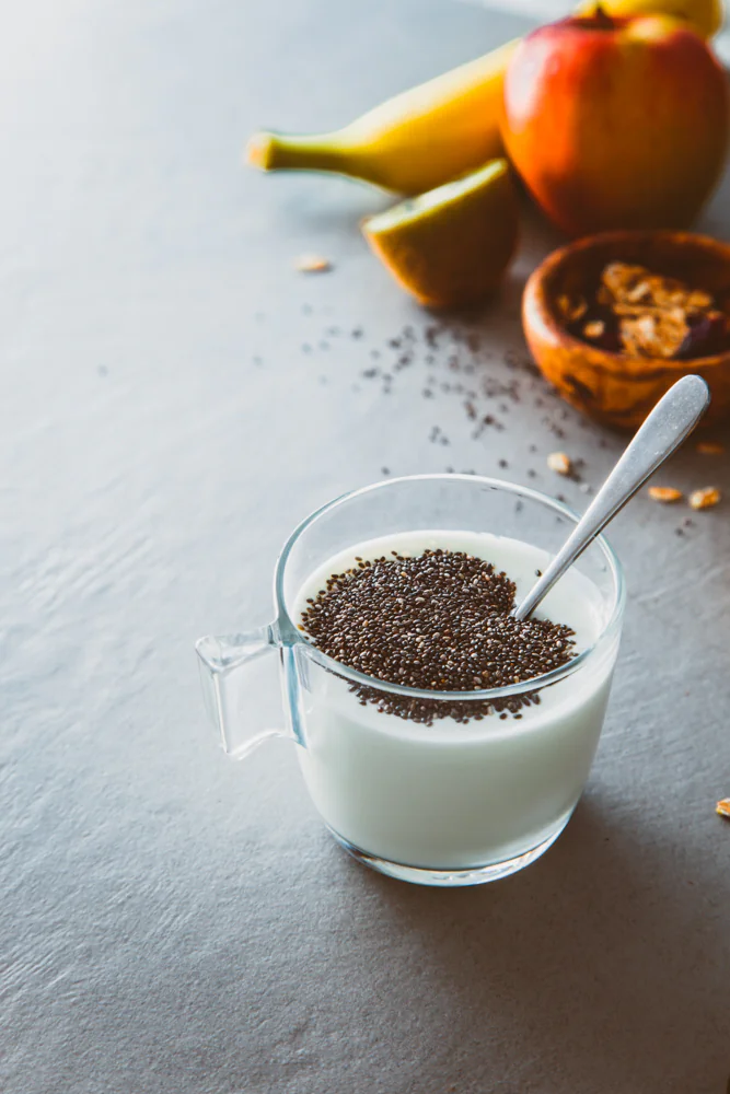 Yogurt with chia seeds