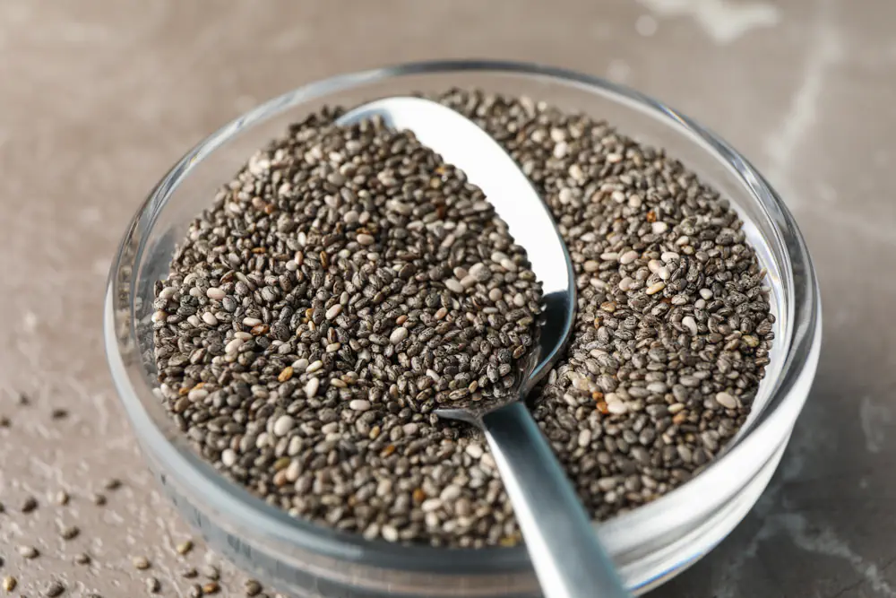 Chia seeds - foods that reduce bloating naturally