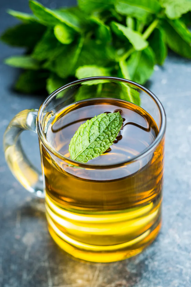 peppermint tea - foods that reduce bloating naturally