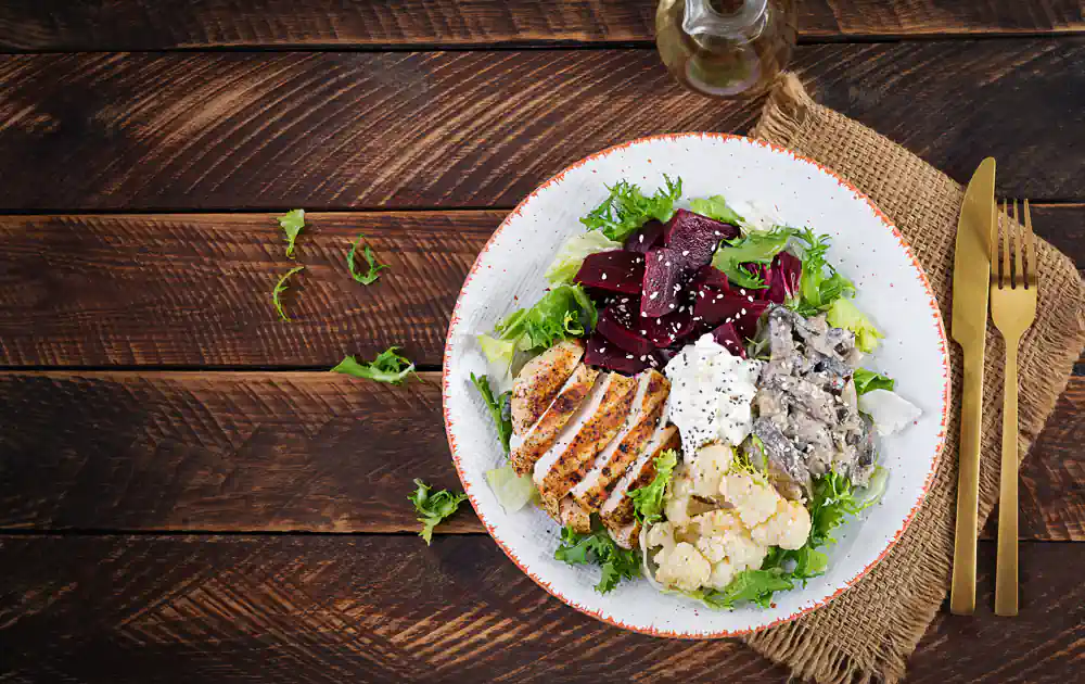 High protein lunch